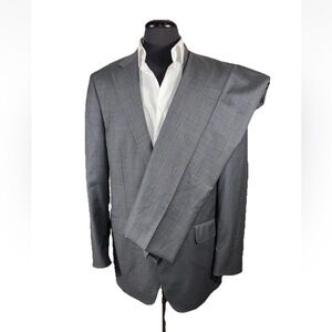 LNWOT RECENT PETER MILLAR MID GRAY WOOL SUIT SZ 42L 37X33 MINT